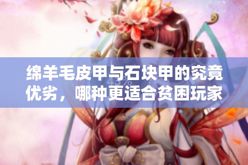 绵羊毛皮甲与石块甲的究竟优劣，哪种更适合贫困玩家选择