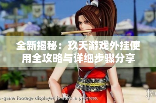 全新揭秘：玖天游戏外挂使用全攻略与详细步骤分享