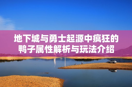 地下城与勇士起源中疯狂的鸭子属性解析与玩法介绍
