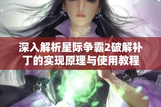 深入解析星际争霸2破解补丁的实现原理与使用教程