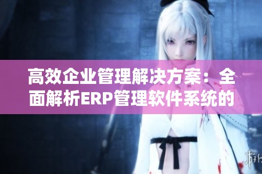 高效企业管理解决方案：全面解析ERP管理软件系统的优势与应用