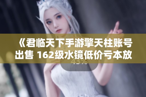 《君临天下手游擎天柱账号出售 162级水镜低价亏本放送》