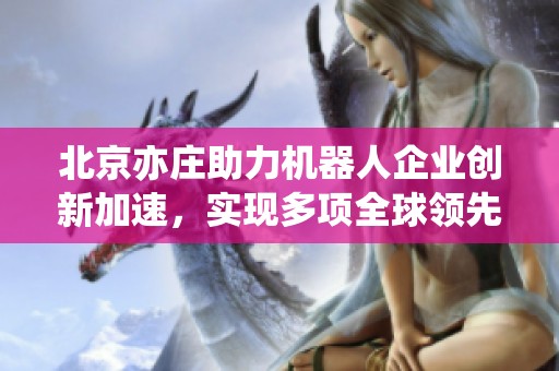 北京亦庄助力机器人企业创新加速，实现多项全球领先突破