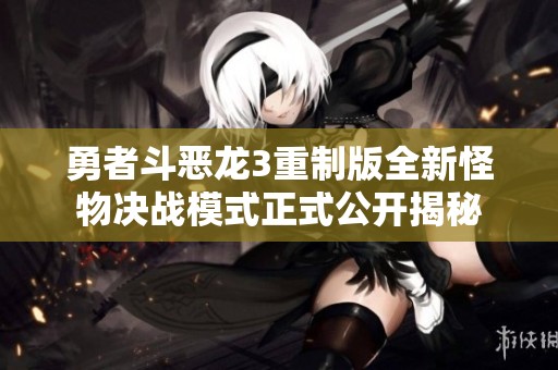 勇者斗恶龙3重制版全新怪物决战模式正式公开揭秘