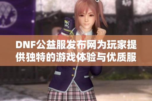 DNF公益服发布网为玩家提供独特的游戏体验与优质服务