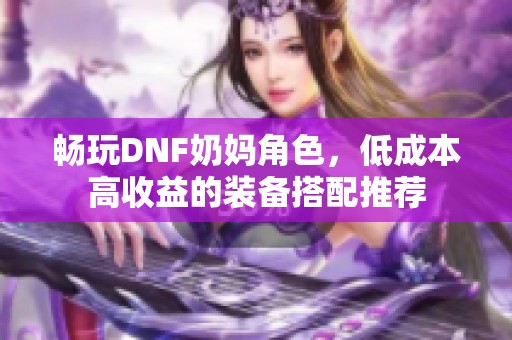 畅玩DNF奶妈角色，低成本高收益的装备搭配推荐