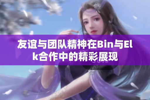 友谊与团队精神在Bin与Elk合作中的精彩展现