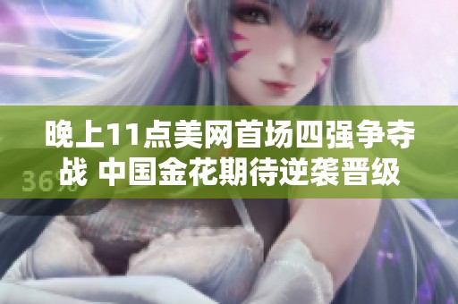 晚上11点美网首场四强争夺战 中国金花期待逆袭晋级