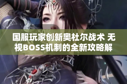 国服玩家创新奥杜尔战术 无视BOSS机制的全新攻略解析