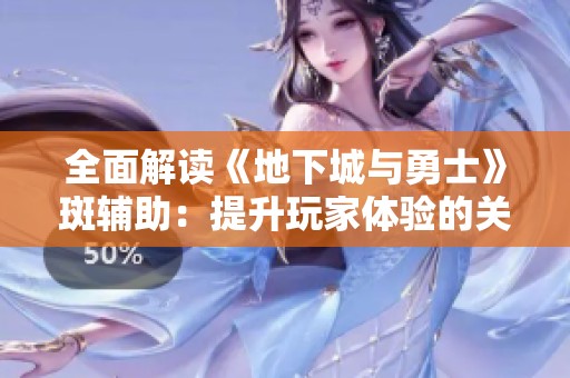 全面解读《地下城与勇士》斑辅助：提升玩家体验的关键工具