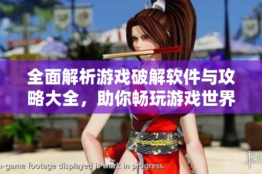 全面解析游戏破解软件与攻略大全，助你畅玩游戏世界