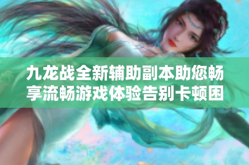 九龙战全新辅助副本助您畅享流畅游戏体验告别卡顿困扰