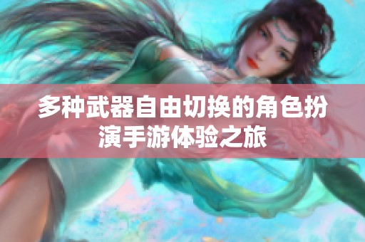 多种武器自由切换的角色扮演手游体验之旅