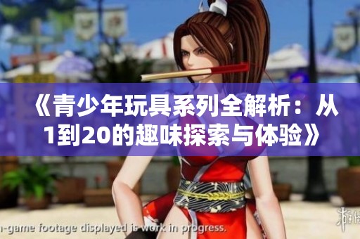 《青少年玩具系列全解析：从1到20的趣味探索与体验》