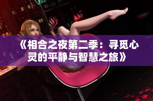 《相合之夜第二季：寻觅心灵的平静与智慧之旅》