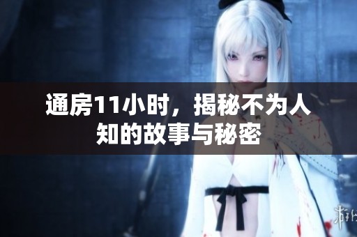 通房11小时，揭秘不为人知的故事与秘密