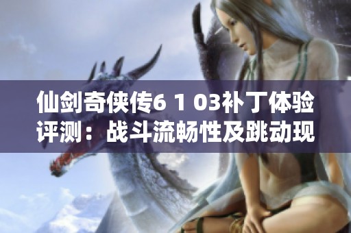 仙剑奇侠传6 1 03补丁体验评测：战斗流畅性及跳动现象分析