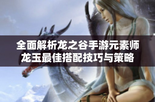 全面解析龙之谷手游元素师龙玉最佳搭配技巧与策略