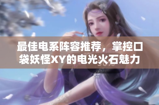 最佳电系阵容推荐，掌控口袋妖怪XY的电光火石魅力