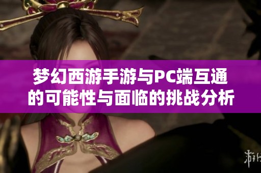 梦幻西游手游与PC端互通的可能性与面临的挑战分析