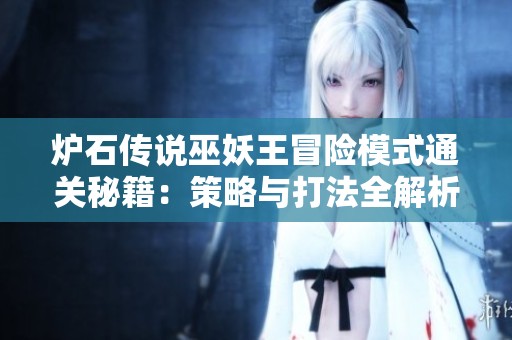 炉石传说巫妖王冒险模式通关秘籍：策略与打法全解析