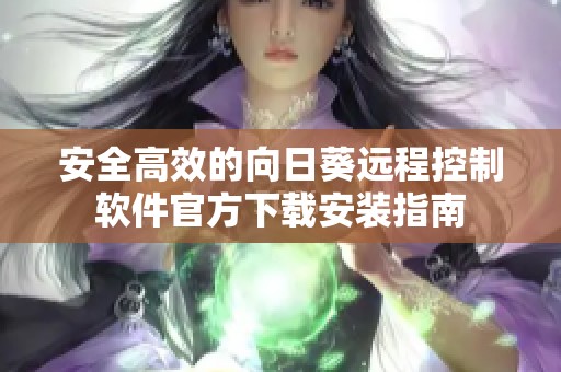 安全高效的向日葵远程控制软件官方下载安装指南