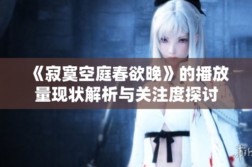 《寂寞空庭春欲晚》的播放量现状解析与关注度探讨