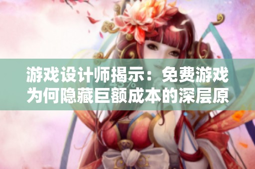 游戏设计师揭示：免费游戏为何隐藏巨额成本的深层原因