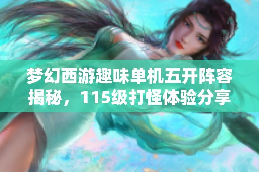 梦幻西游趣味单机五开阵容揭秘，115级打怪体验分享