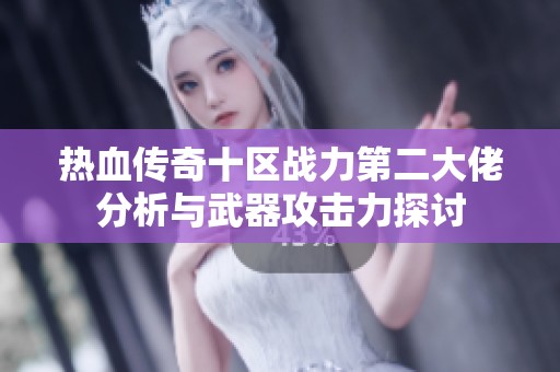 热血传奇十区战力第二大佬分析与武器攻击力探讨