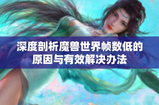 深度剖析魔兽世界帧数低的原因与有效解决办法