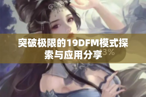 突破极限的19DFM模式探索与应用分享