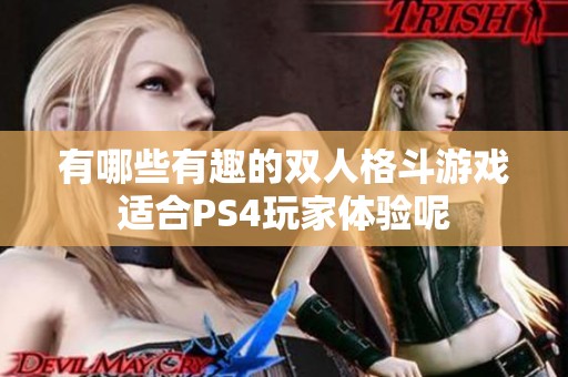 有哪些有趣的双人格斗游戏适合PS4玩家体验呢