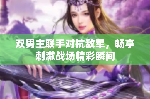 双男主联手对抗敌军，畅享刺激战场精彩瞬间